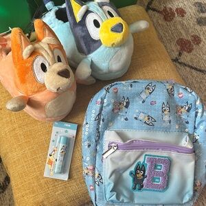 Bluey Themed Backpack and slippers Set
